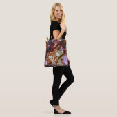 Feuerquarz-Kristall-Geode-Marmor Abstrakt Tasche (Am Model)