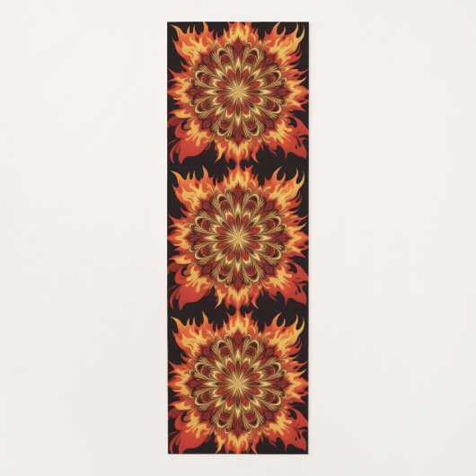 Feuerrad Yogamatte (Vorderseite)