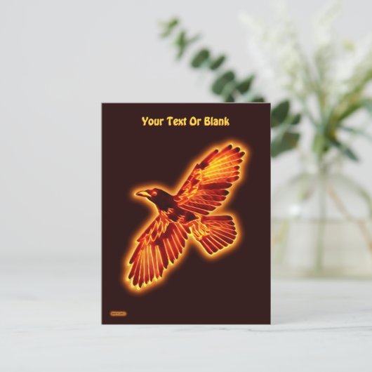 Feuerrappe Postkarte (Stehend Vorderseite)