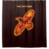 Feuerraven Duschvorhang (Vorderseite)