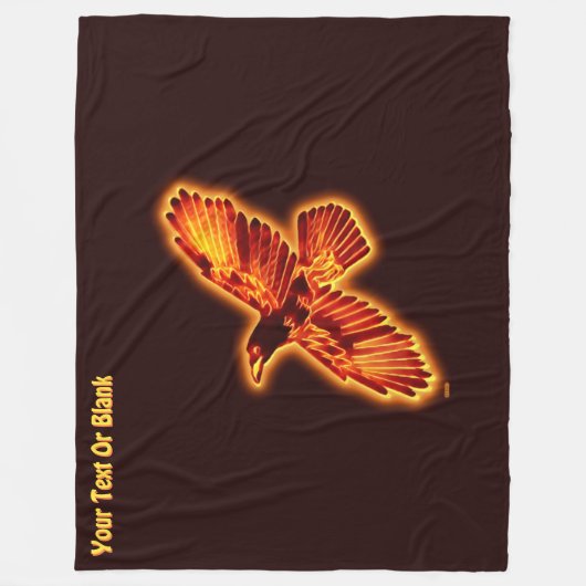 Feuerraven Fleecedecke (Vorderseite)