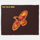 Feuerraven Fleecedecke (Vorderseite (Horizontal))