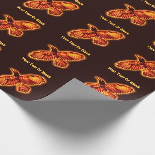 Feuerraven Geschenkpapier (Ecke)