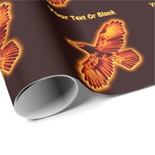Feuerraven Geschenkpapier (Rolleneckpunkt)