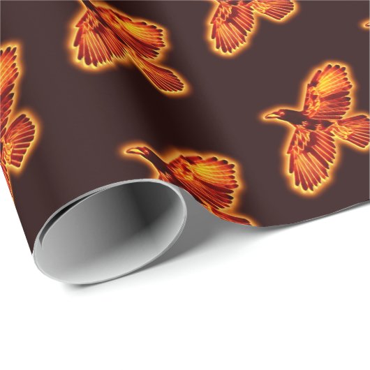 Feuerraven Geschenkpapier (Rolleneckpunkt)