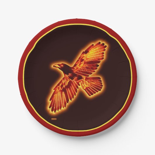 Feuerraven Pappteller (Vorderseite)