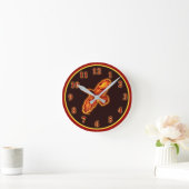 Feuerraven Runde Wanduhr (Zuhause)