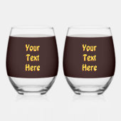 Feuerraven Weinglas Ohne Stiel (Rückseite)