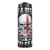 Feuerrettung Totenkopf-Design Thermosbecher (Vorderseite)