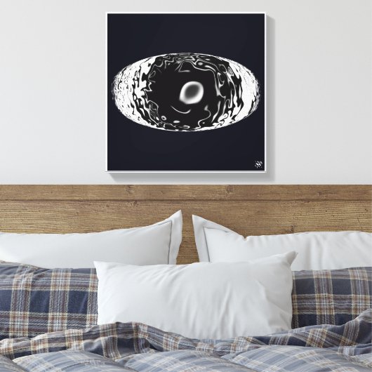 Feuerring Leinwanddruck (Insitu (Schlafzimmer))