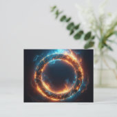 Feuerring Postkarte (Stehend Vorderseite)