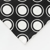 feuerrosa Damastube Fleecedecke (Ecke)