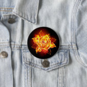Feuerrose in Blüte Button (Beispiel)