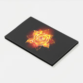 Feuerrose in Blüte Post-it Klebezettel (angewinkelt)