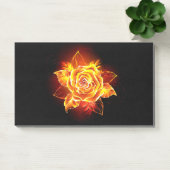 Feuerrose in Blüte Post-it Klebezettel (Büro)