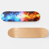 Feuerrotes und blaues Skateboard (Horizontal)