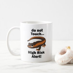 Feuersalamander Nicht Berühren Hochrisikowarnung L Kaffeetasse
