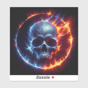 Feuerschädel Aufkleber