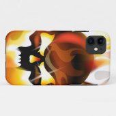 Feuerschädel Case-Mate iPhone Hülle (Rückseite (Horizontal))