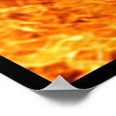 Feuerschädel Poster (Ecke)