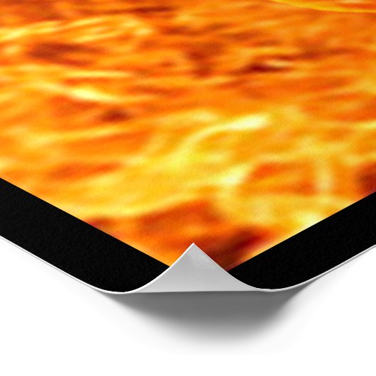 Feuerschädel Poster (Ecke)