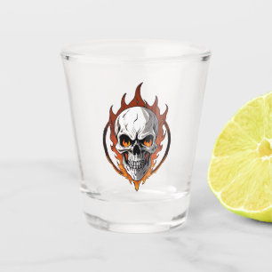 Feuerschädel Schnapsglas