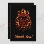 Feuerschale Dankeskarte (Vorne/Hinten)