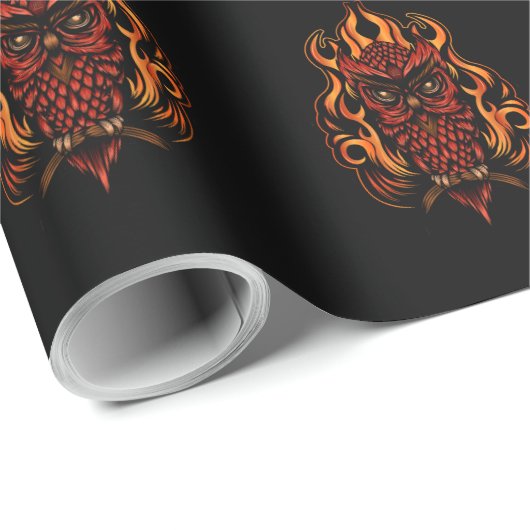 Feuerschale Geschenkpapier (Rolleneckpunkt)