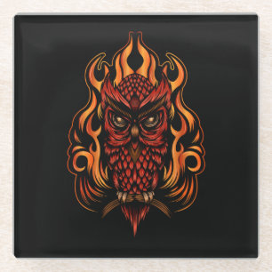 Feuerschale Glasuntersetzer