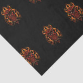 Feuerschale Seidenpapier (Detail)