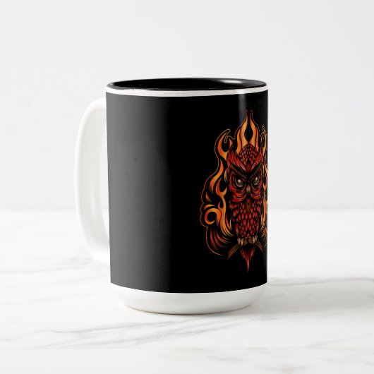 Feuerschale Zweifarbige Tasse (Vorderseite Links)