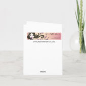 Feuerschluckergrußkarte Karte (Rückseite)