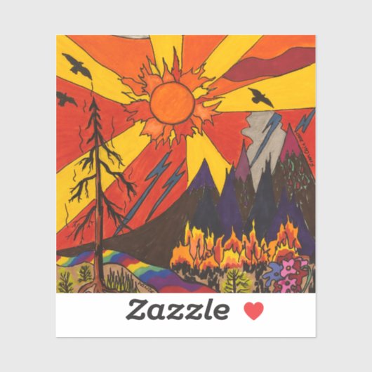 Feuerschutzaufkleber Aufkleber (Blatt)