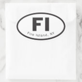 Feuerschutzaufkleber Ovaler Aufkleber (Tasche)