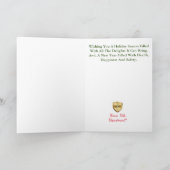 Feuerschutzschild-Weihnachtskarte Karte (Innenseite)