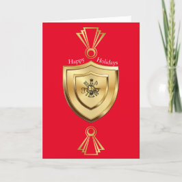 Feuerschutzschild-Weihnachtskarte Karte