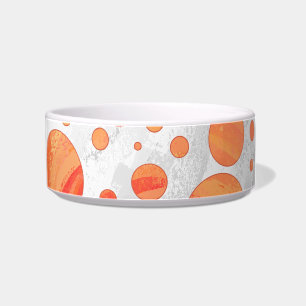 Feuersee Orange Polka Dot Pattern Napf