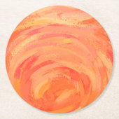 Feuersee Runder Pappuntersetzer (Vorderseite)