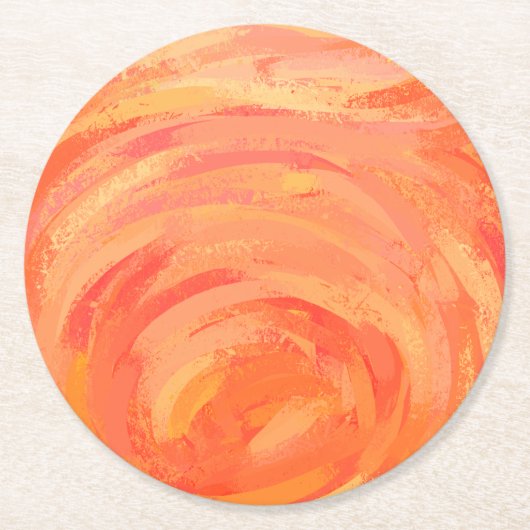 Feuersee Runder Pappuntersetzer (Vorderseite)