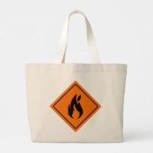 Feuersign Jumbo Tote Bag Jumbo Stoffbeutel (Rückseite)