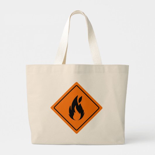 Feuersign Jumbo Tote Bag Stoffbeutel (Rückseite)