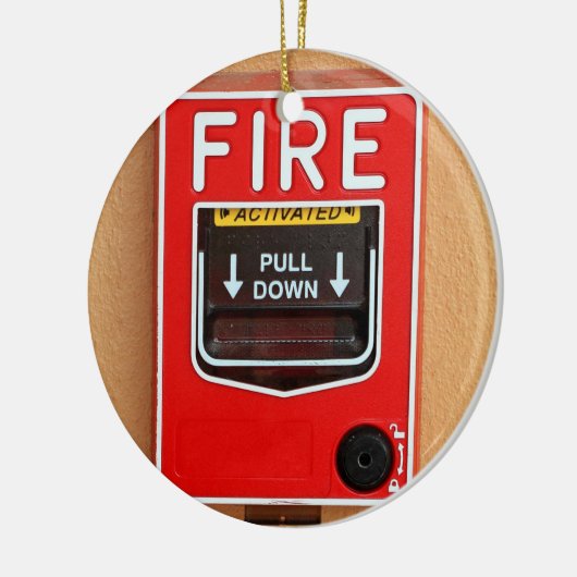 Feuersignal-Griff Keramikornament (Links)
