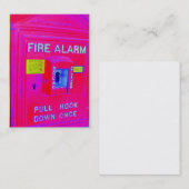 Feuersignal-Visitenkarte Visitenkarte (Vorne/Hinten)