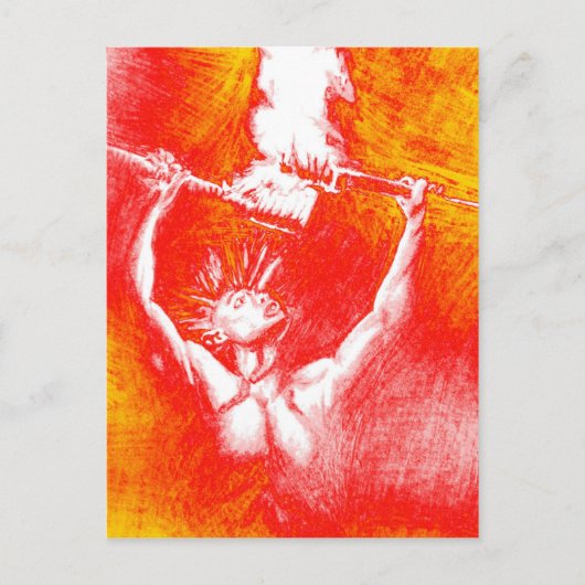 Feuerspiel Postkarte (Vorderseite)