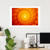 Feuerspirale Poster (Heimbüro)