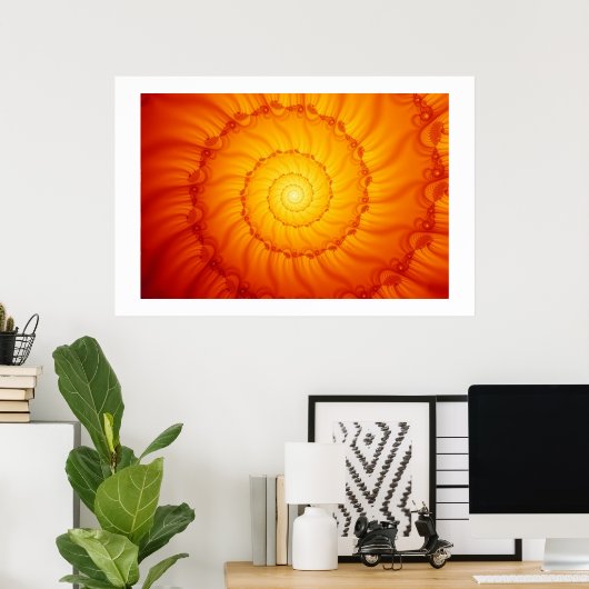 Feuerspirale Poster (Heimbüro)