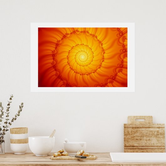 Feuerspirale Poster (Küche)