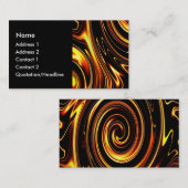 Feuerspirale Visitenkarte (Vorne/Hinten)