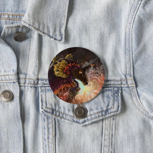 Feuerspitzter Drache Button (Beispiel)