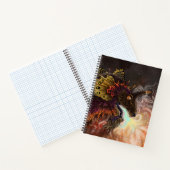 Feuerspitzter Drache Notizblock (Innenseite)